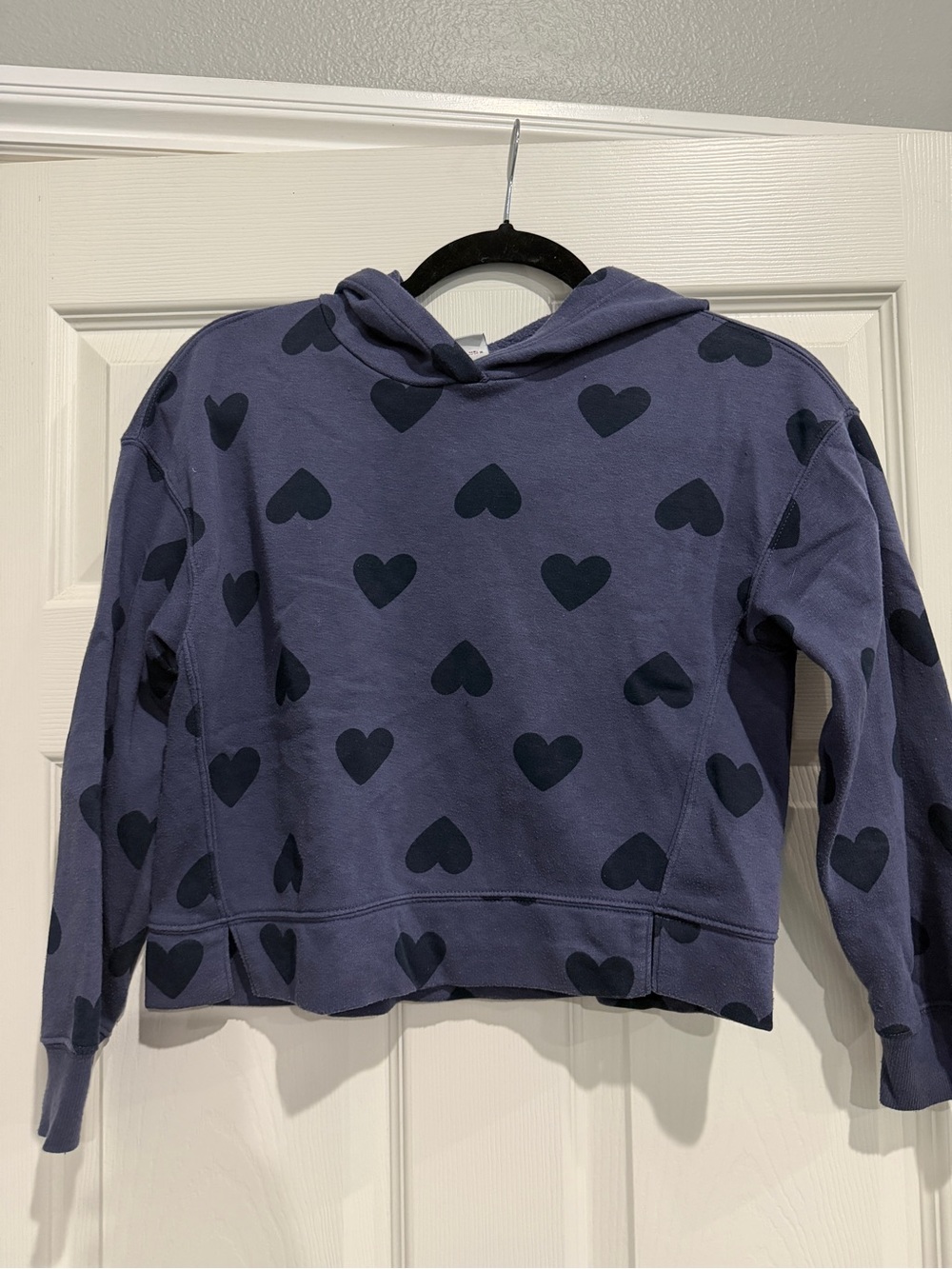 Old Navy Purple Heart Print Hoodie and Sweatpants Set for Kids